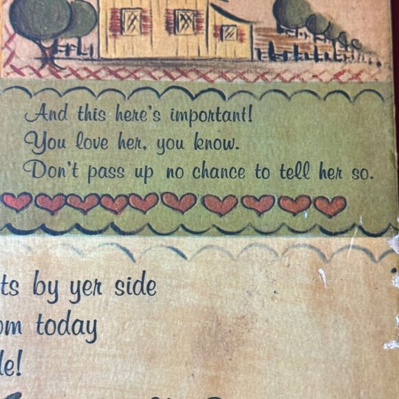 Vintage Wooden Wall Plaque With "How To Be A Fittin Husband" Poem Lois Wortham - Picture 7 of 10
